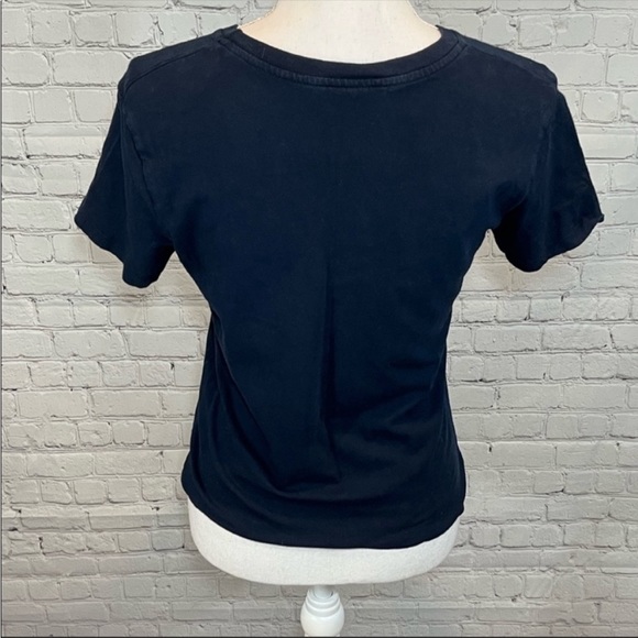 BRANDY MELVILLE T-Shirt Good Vibes Blue-OS - Picture 2 of 2